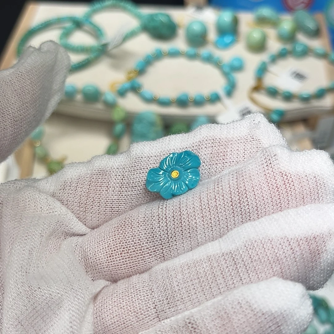 绿松石未镶嵌珠宝半成品