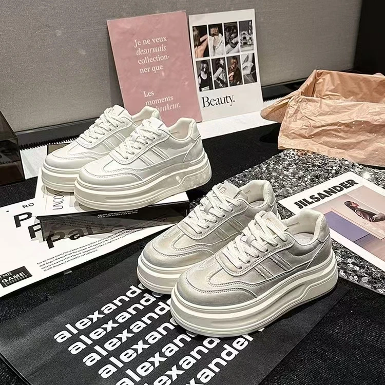 【菲娅专属】2025拼色百搭厚底休闲运动鞋小白鞋jx666