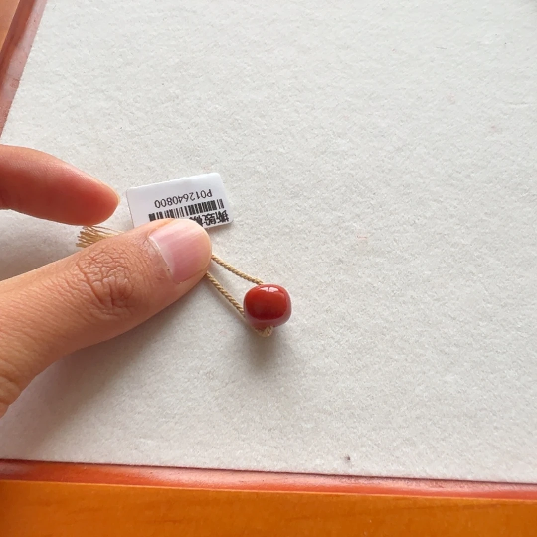 Y***R南红玛瑙未镶嵌P012640800锦红老型单珠10.8mm