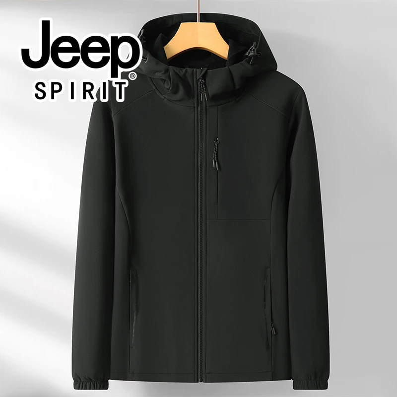 jeep吉普户外软壳冲锋衣女款男情侣防风防水轻便加绒爆款2025新款