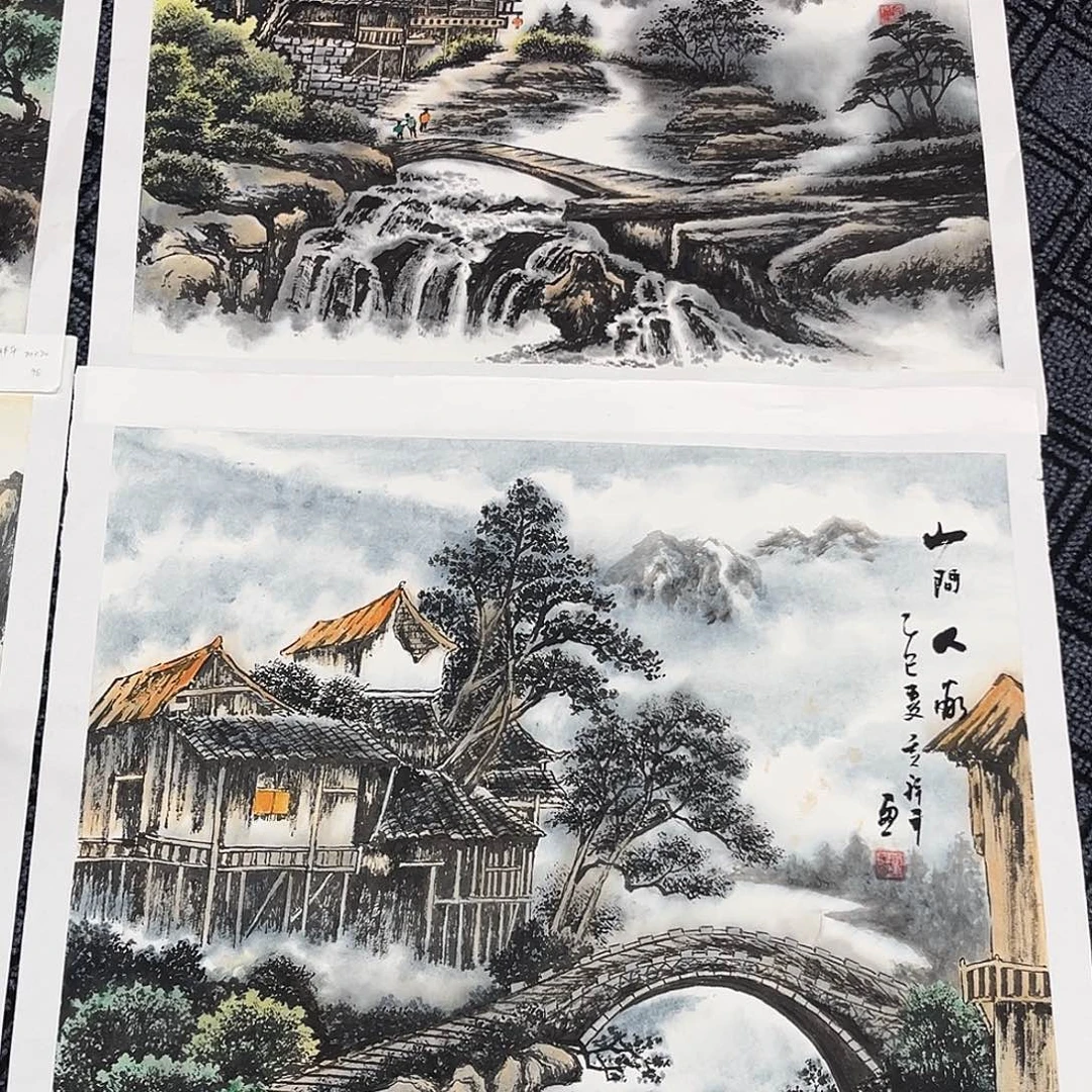元***春国画黄祥平老师四尺斗方冯