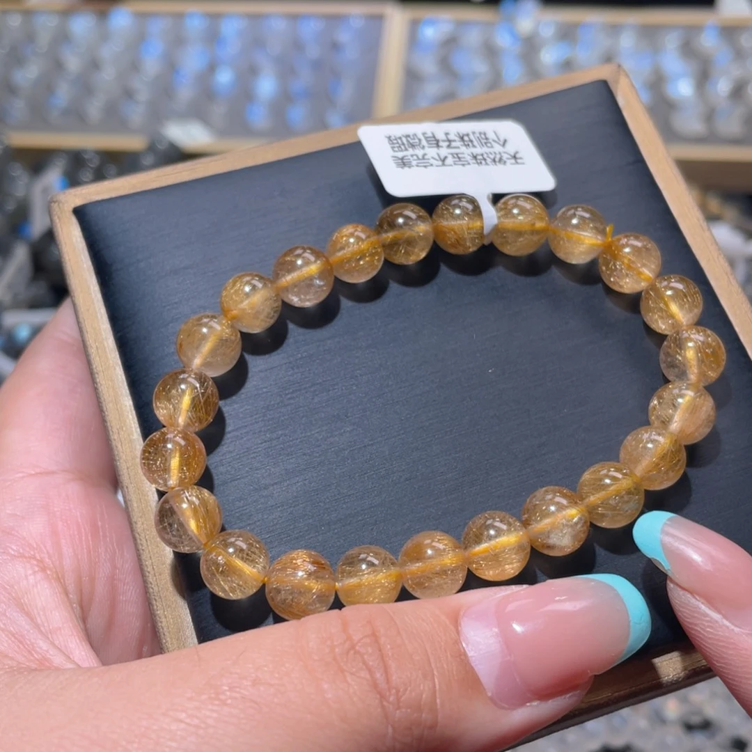 未镶嵌手链水晶维纳斯金发晶手链8.4mm