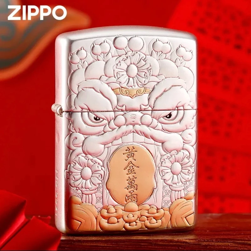 ZIPPO打火机正版/黄金万两-盔甲包银收藏送礼【达人专属】