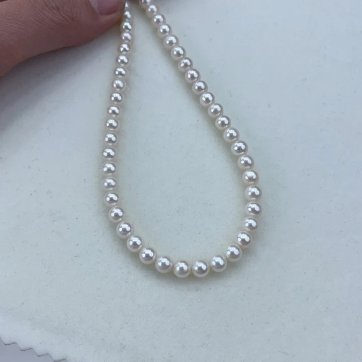 淡水珍珠颈饰未镶嵌卡5炫彩