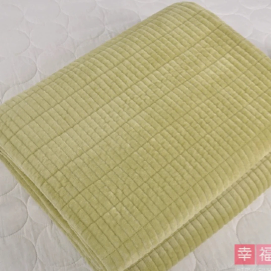 清雅绒床盖三件套245*250微瑕～D607