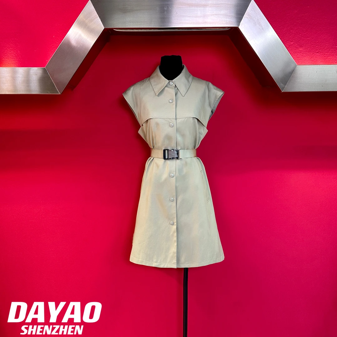 「DAYAO」  23新款复古气质名媛风工装高档连衣裙轻奢女装WY632
