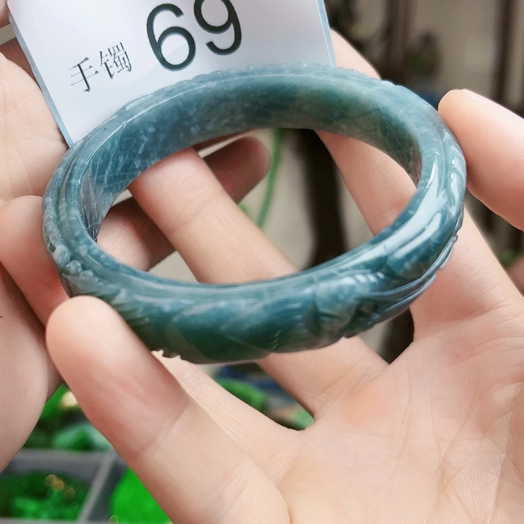 翡翠手镯未镶嵌手镯59.5