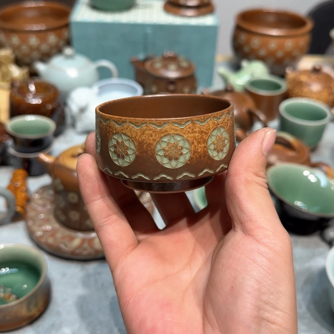 小金茶具青瓷茶器