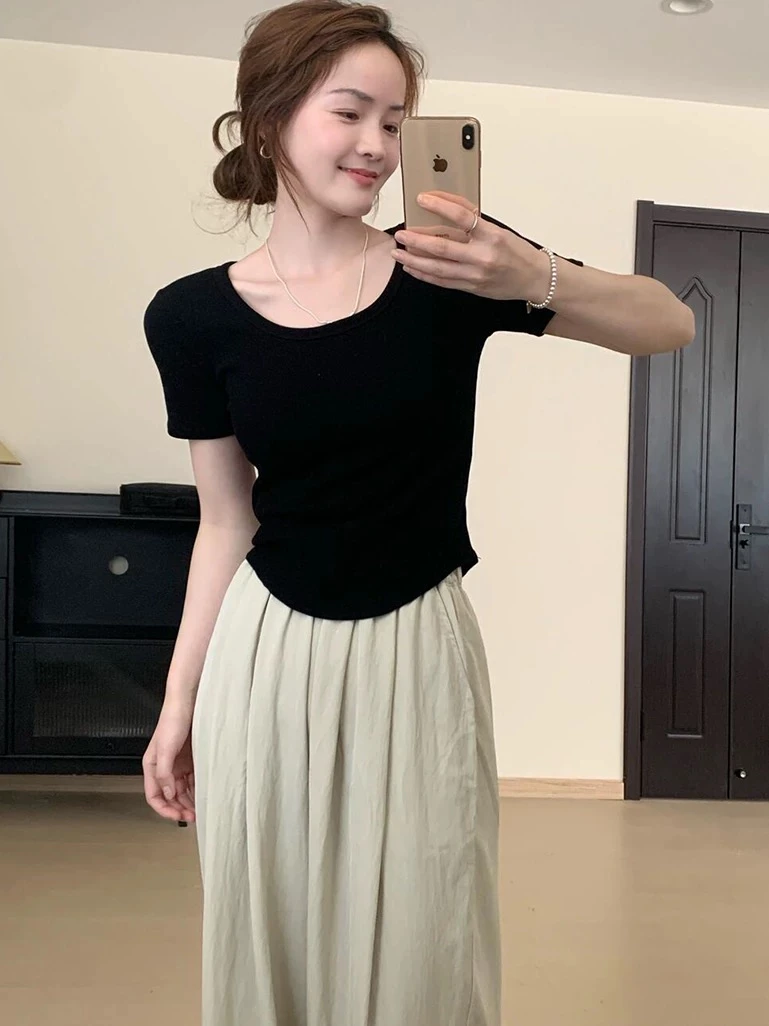 【雅家品牌短袖】正品撤柜显瘦t恤短袖夏季韩版上衣