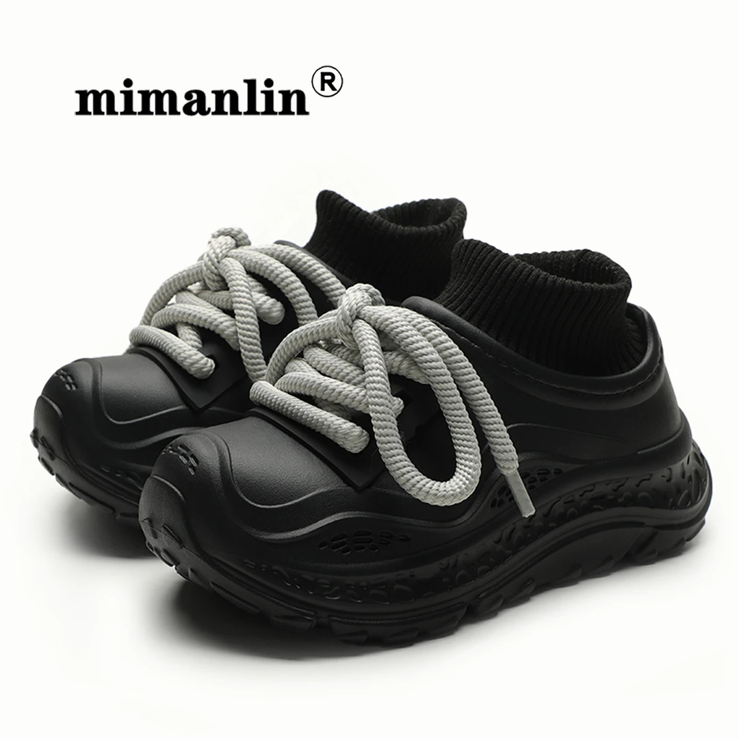 厚底老爹鞋女秋冬外穿针织袜套潮酷街头休闲鞋防滑防水雪地靴棉鞋