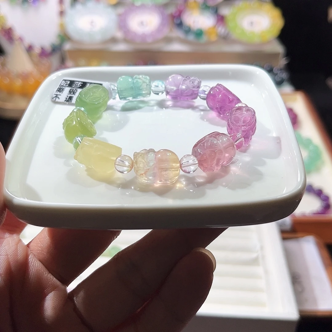 未镶嵌手链萤石11mm貔貅