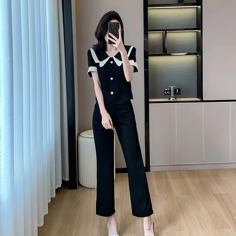 夏季2025年春秋新款女士装气质女神范高端时尚套装洋气减龄两件套