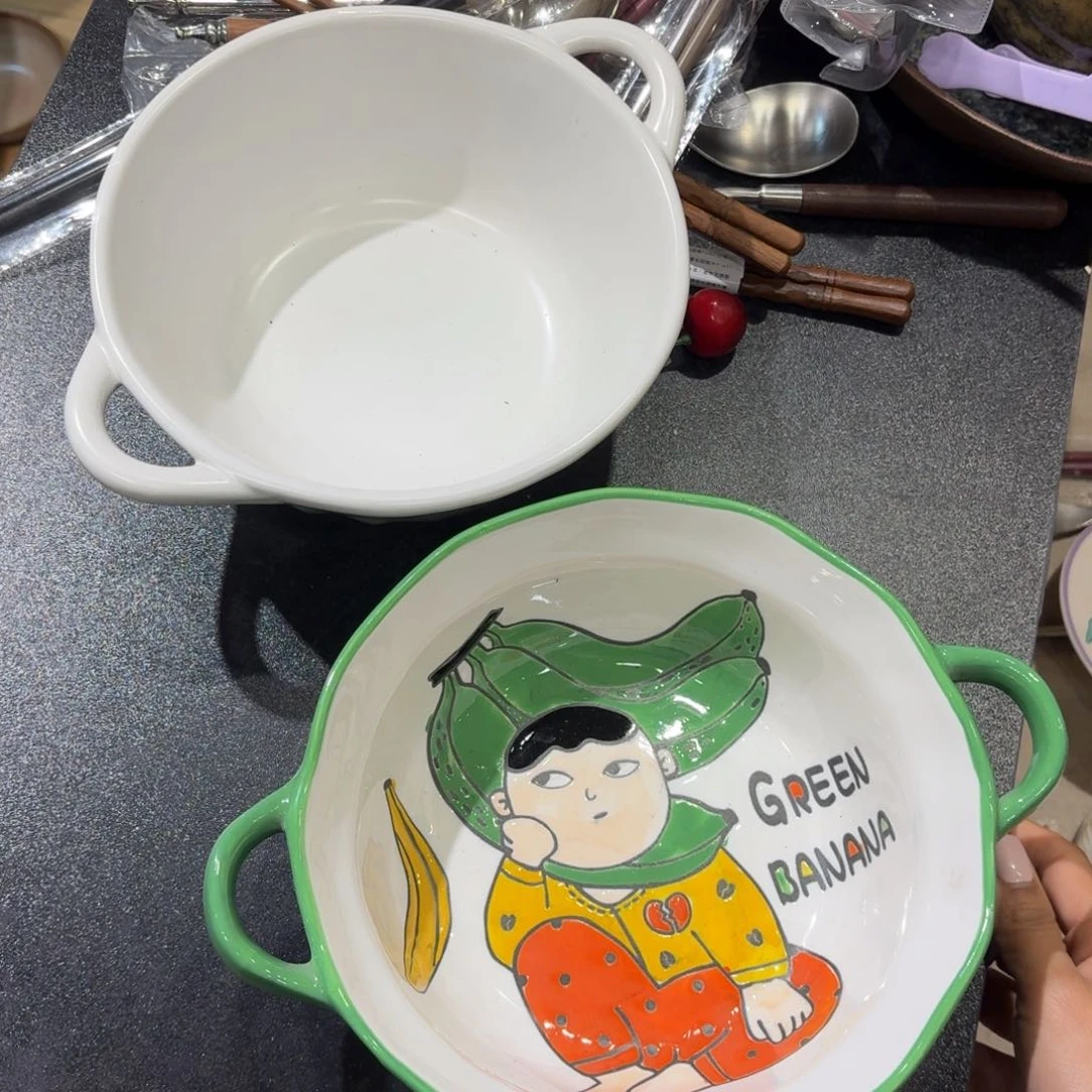 瓷微瑕特价处理两个双耳
