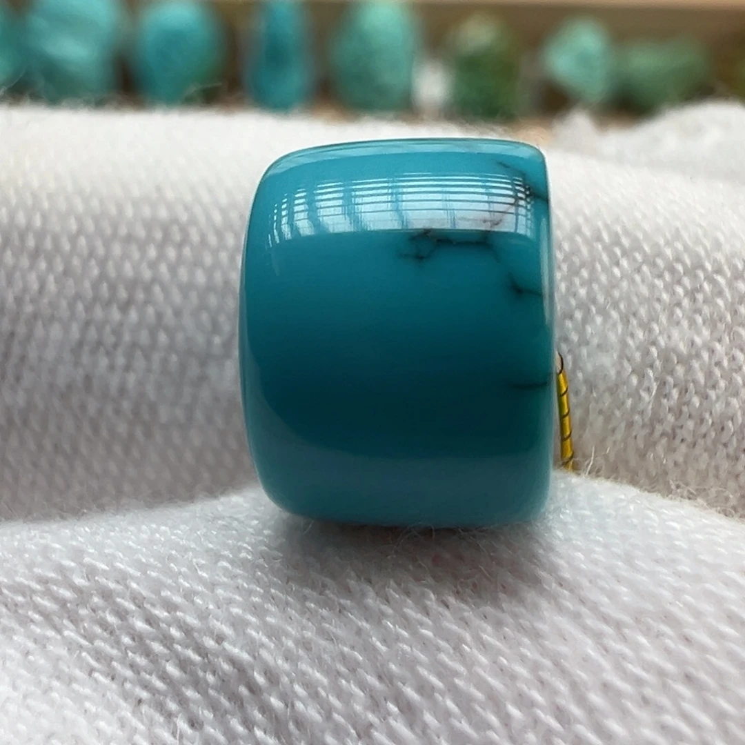 绿松石未镶嵌配饰9.4×6.8