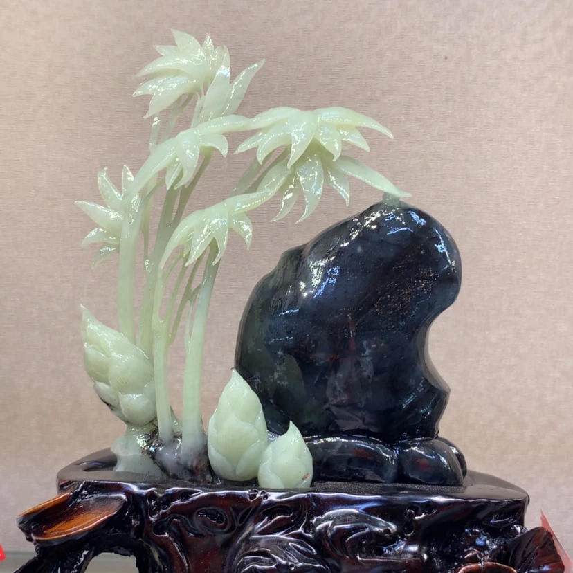 【闪购商品】蛇纹石玉未镶嵌摆件覆膜
