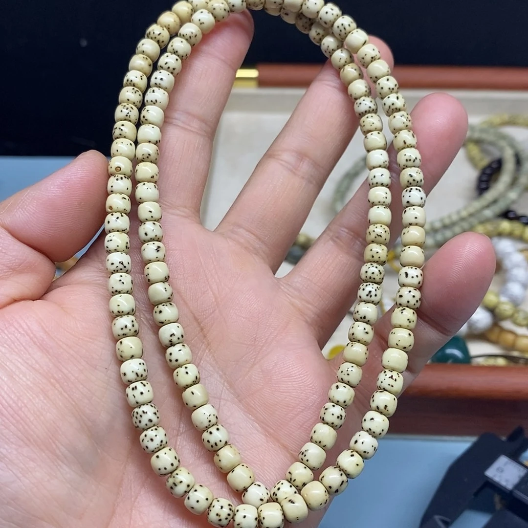 手串星月菩提65古瓷白108
