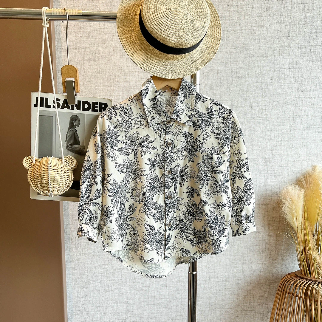 椰树印花衬衫单件
