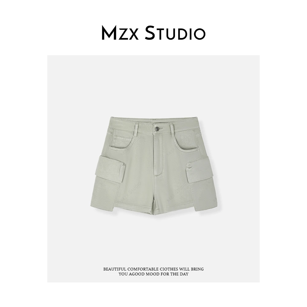 MZX 夏季纯棉工装多口袋牛仔短裤 KZ9030-R