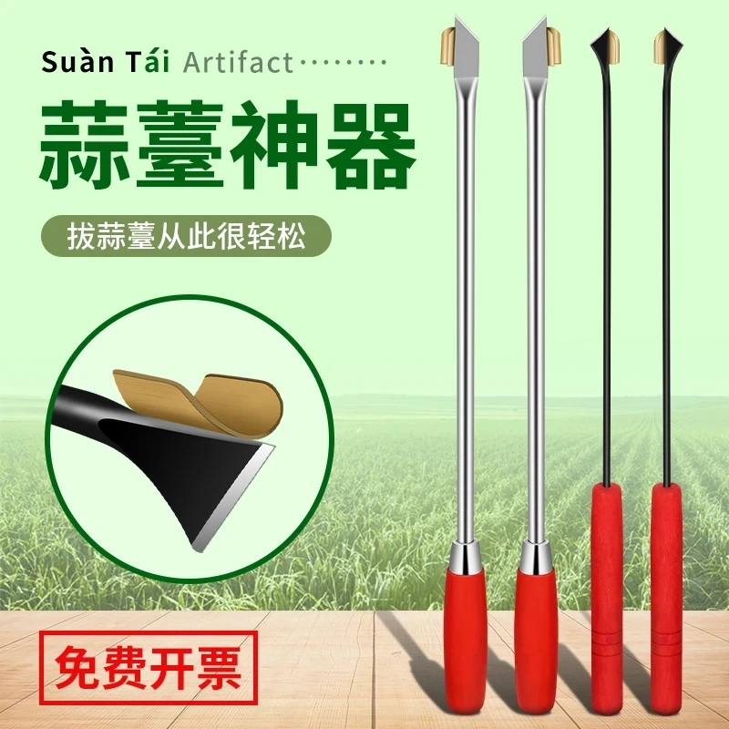 蒜苔收割刀拔蒜苔工具蒜薹刀加长不锈钢抽蒜苔打蒜苔划剥蒜苔神器