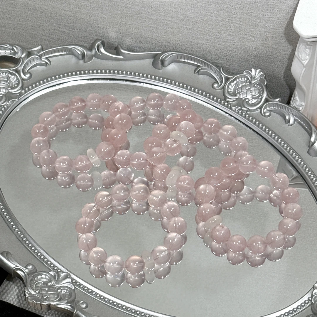 此品139元 链接需拍2份，单拍发空包《蜜桃椰椰冻》粉水晶手串