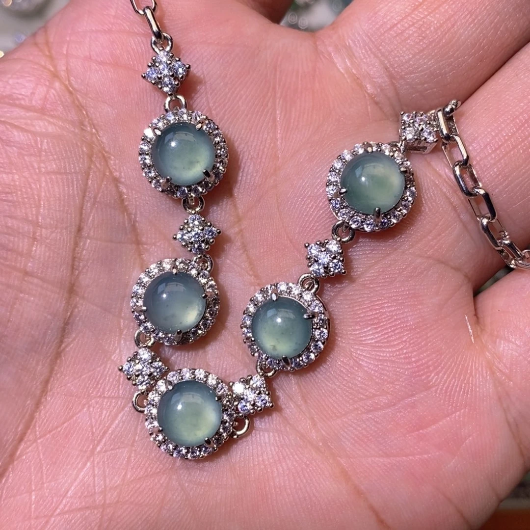 翡翠未镶嵌颈饰天然