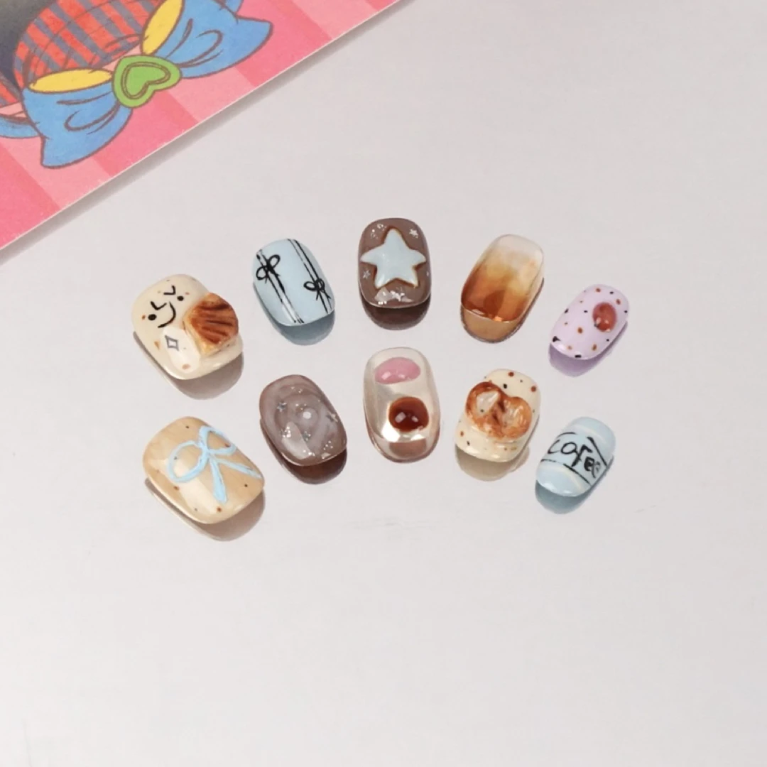 MOONSHERO/梦栖泺“甜系下午茶”手工私人高级定制穿戴甲