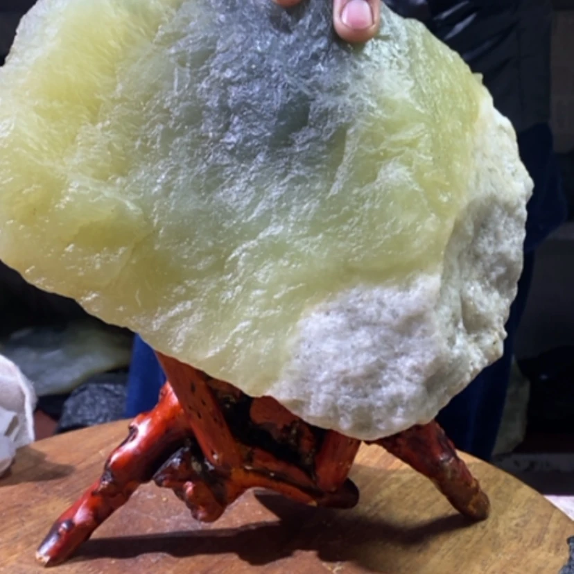 【闪购商品】蛇纹石玉珠宝奇石未镶嵌土*龙