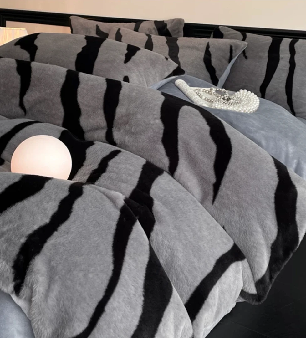 【森源家】推荐加厚皮草绒四件套