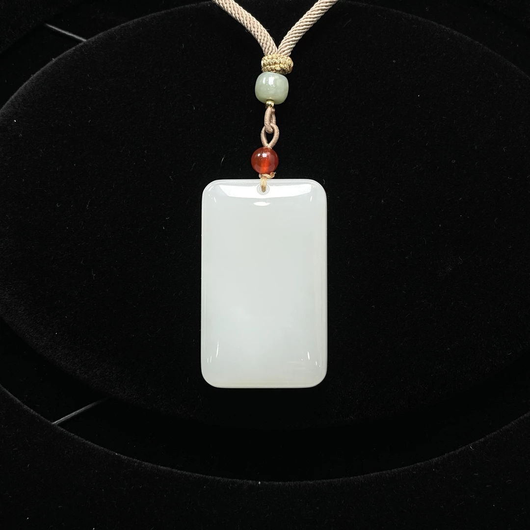 【峰哥撩玉】和田玉平安无事牌约48mm