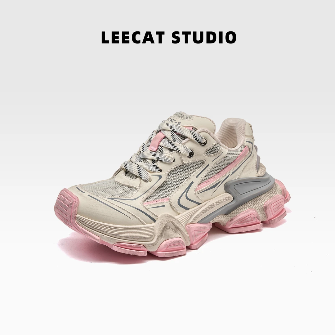 LeeCat Studio |厚底增高老爹鞋2025女款休闲时尚运动鞋LES25A070