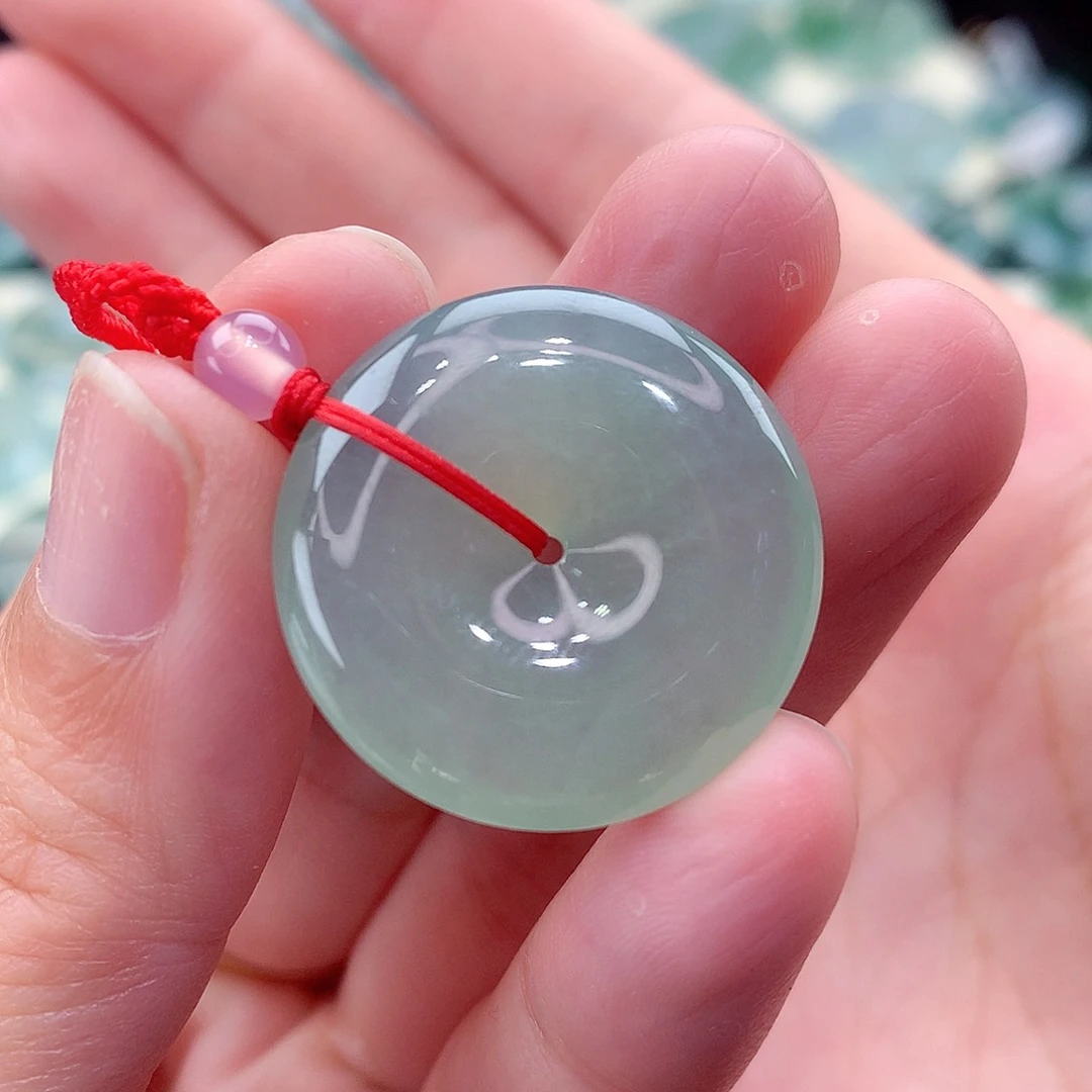 翡翠未镶嵌颈饰编号12-尺寸25/5.3