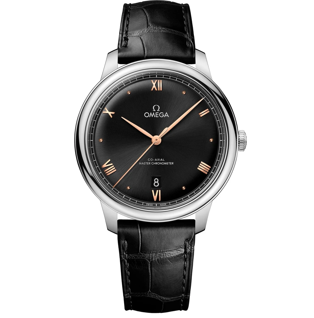 99新 Omega/欧米茄 99新自动机械碟飞男表简约黑盘40mm表径全套