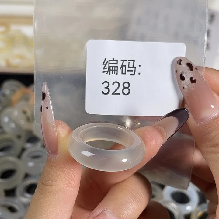 玛瑙/玉髓未镶嵌戒指328港21