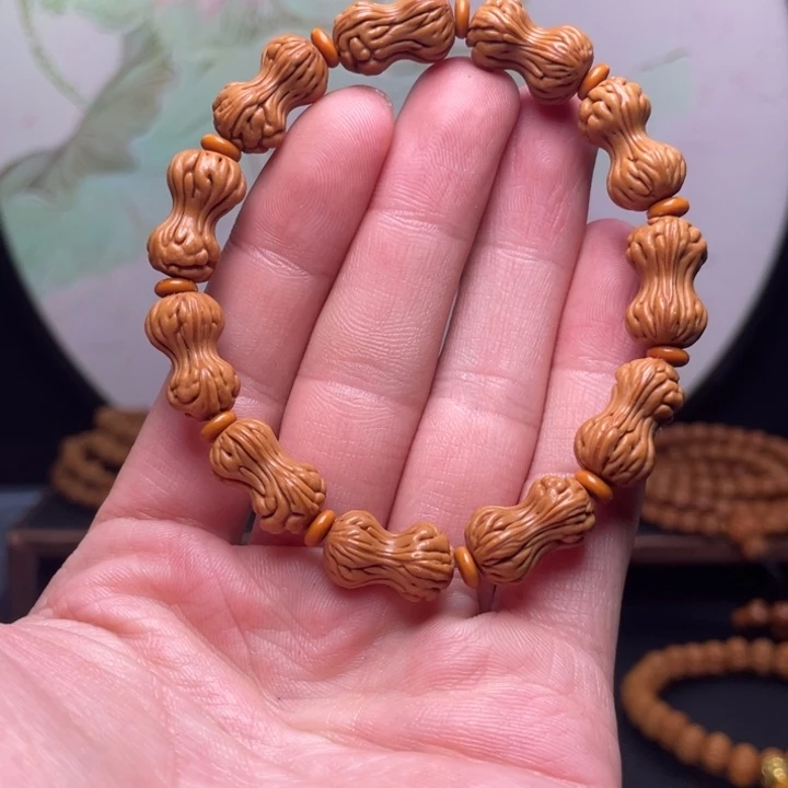 桃核手串花生手串