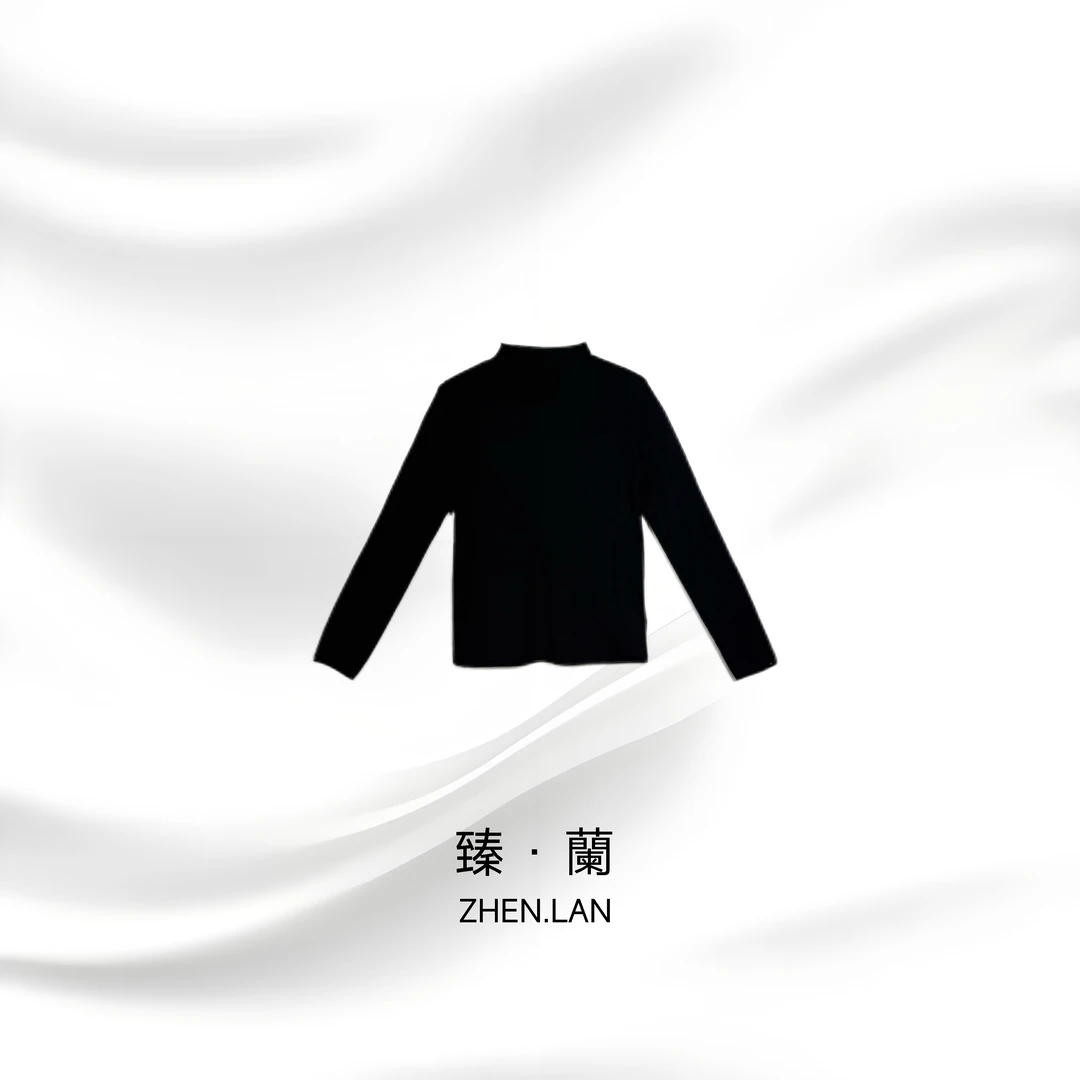 美丽诺羊毛弹力打底中高领保暖显瘦打底衫套头