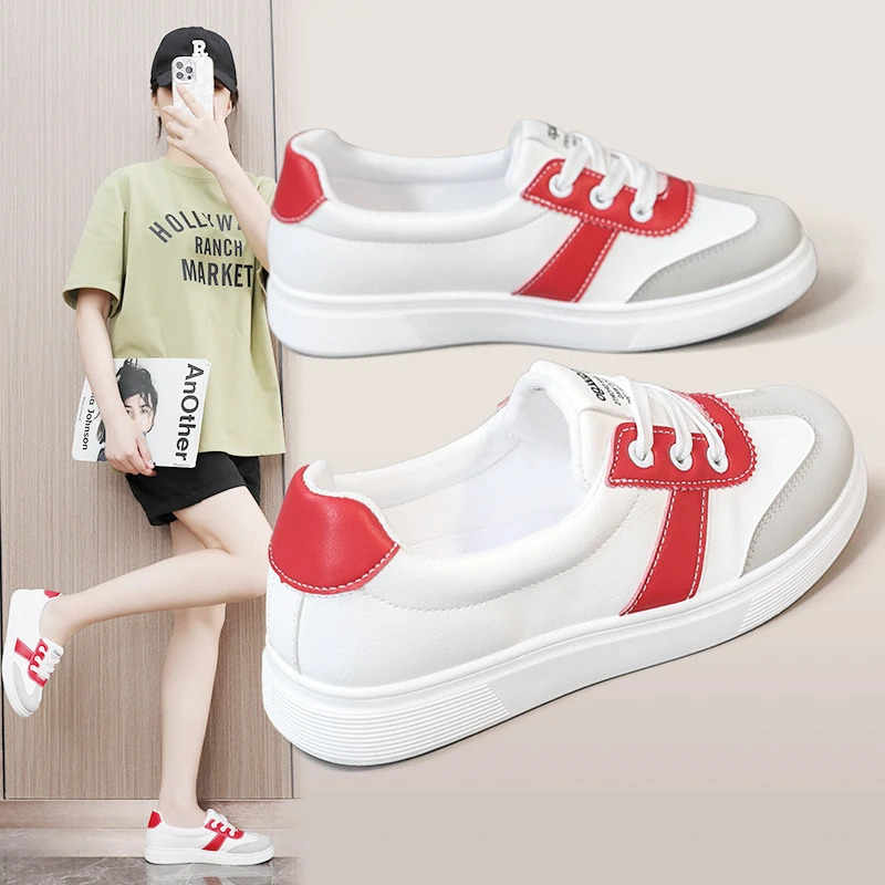 KT279小白鞋新款韩版2025女学生厚底增高运动板鞋时尚百搭休闲鞋