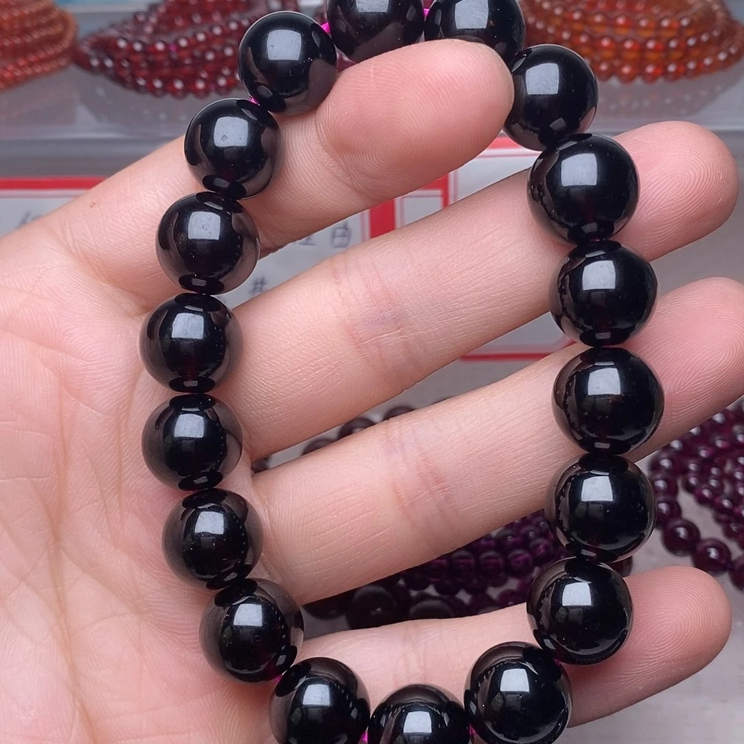 ╭***a未镶嵌石榴石手链卡12.8单圈