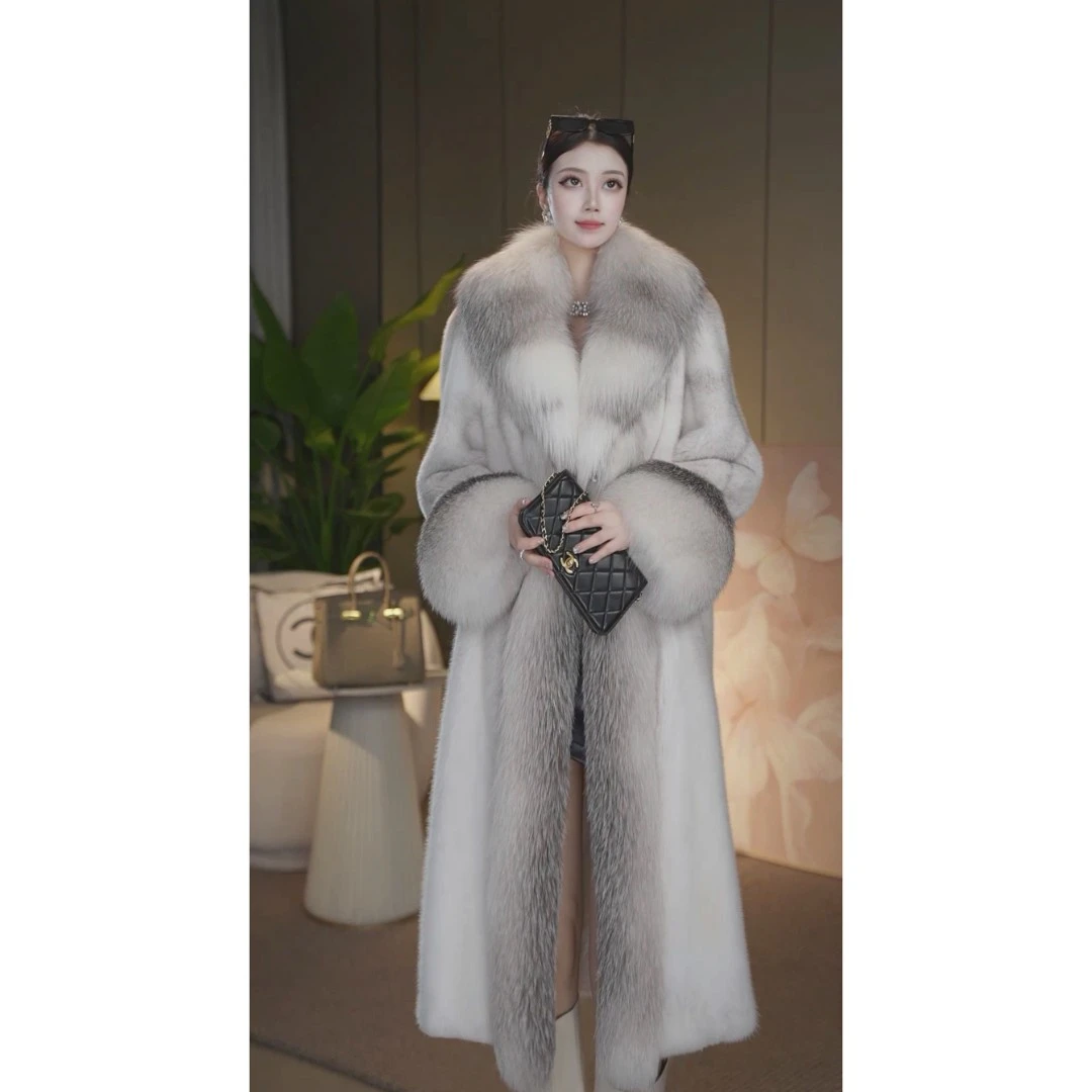 莲哥【漫天星辰】典藏级进口整貂银十字貂银十字狐高奢版水貂100