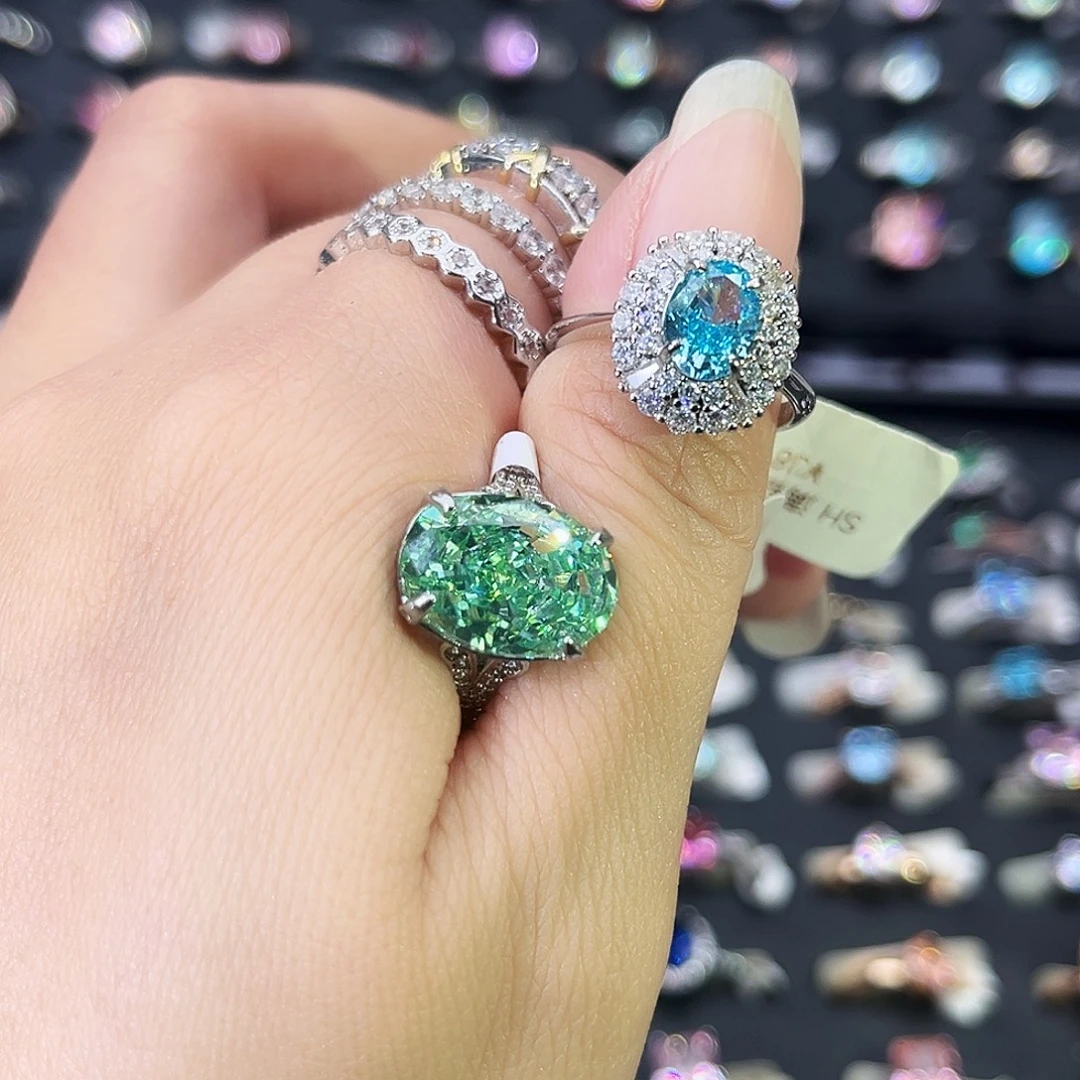 莫桑石非金属SM高定蓝冰花（换帕拉绿冰花）一卡-11