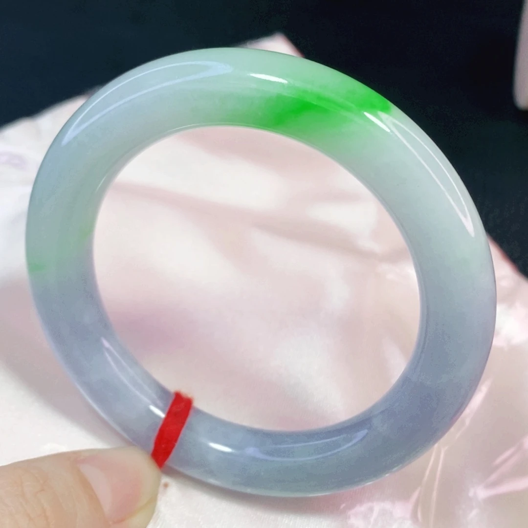 未镶嵌手镯翡翠54.3圆镯