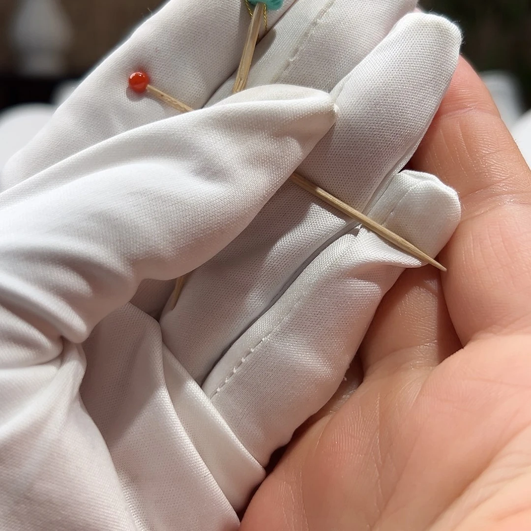 南红玛瑙未镶嵌5 羽毛珠放漏 卡7+