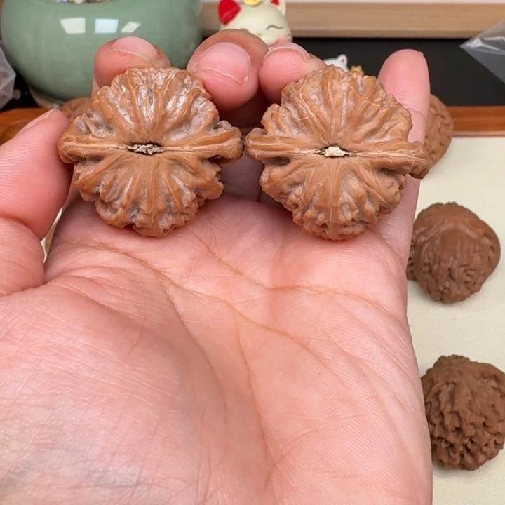 把件文玩核桃全品白狮子36