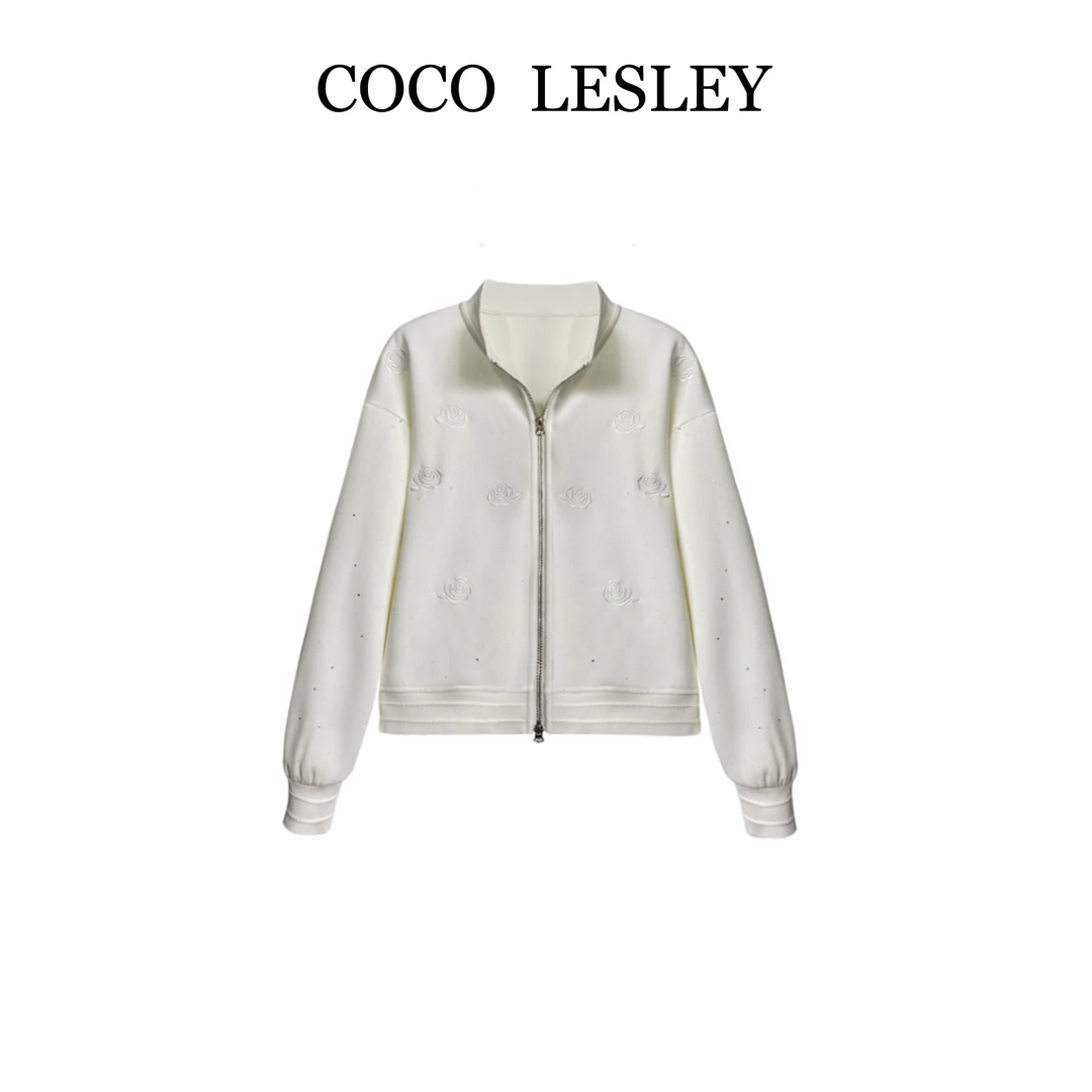 【COCO LESLEY】高奢小香风外套2025早春山茶花短款外衣# 63687