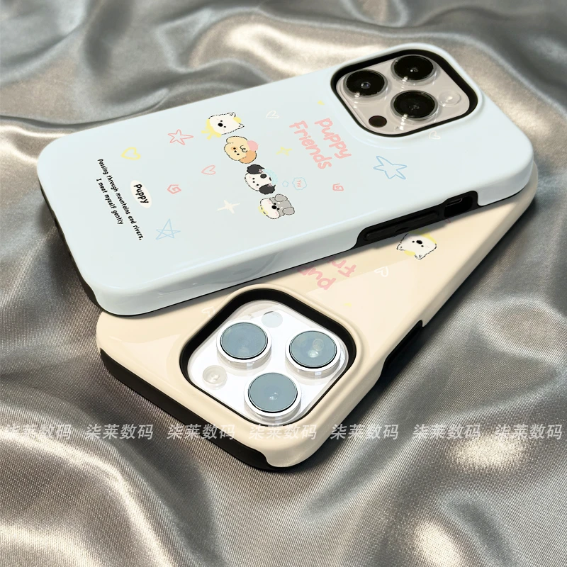 适用于苹果17promax手机壳iPhone16小狗15华为oppo小米vivo荣耀14