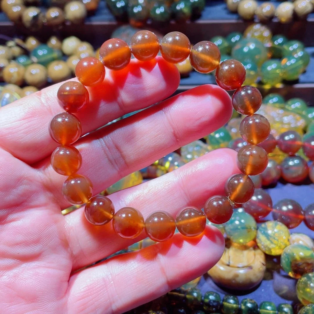 未镶嵌项链琥珀天然