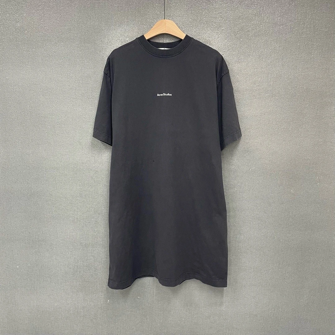 99新 Acne studio 胸前字母logo短袖T恤 S码/0397