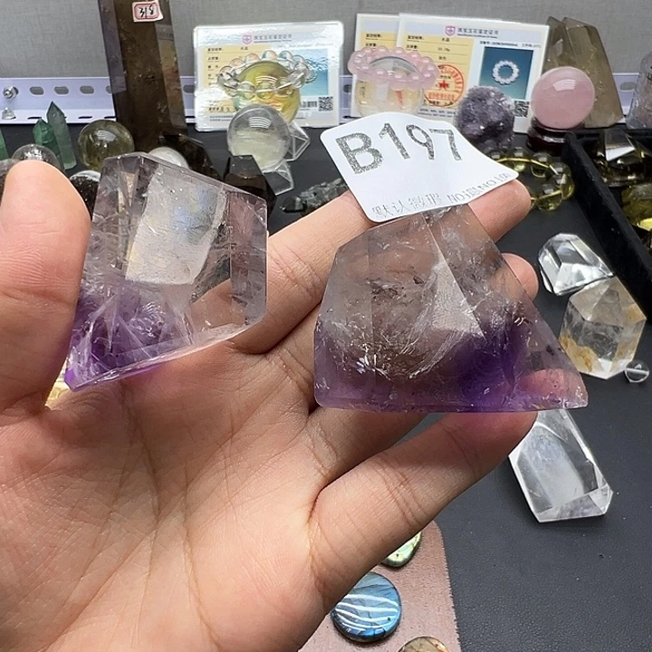 @****水晶天然水晶半成品未镶嵌默认微瑕