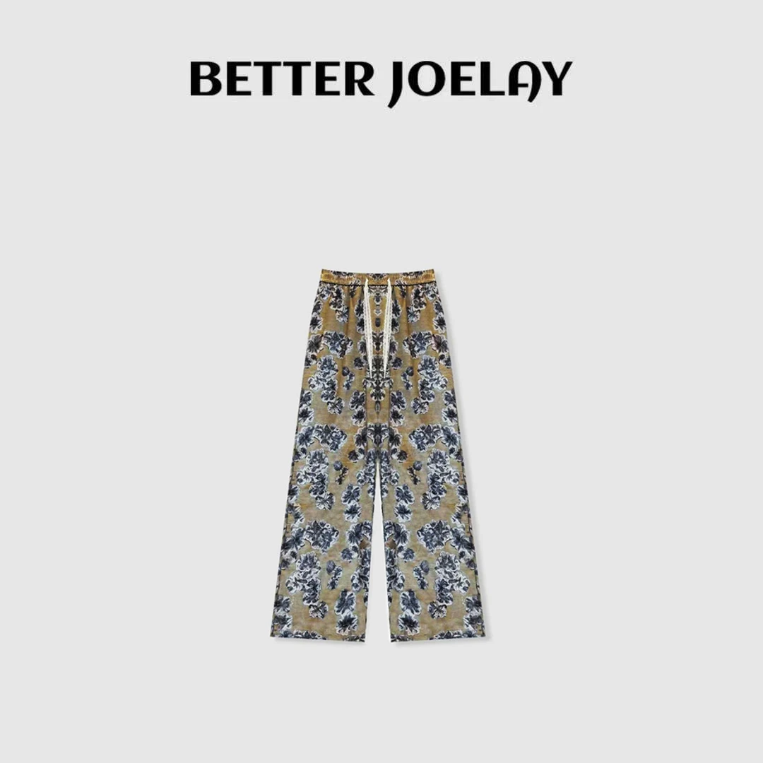 BETTER JOELAY-【星星邮递员】时尚直筒裤子宽松百搭休闲风KKH2218