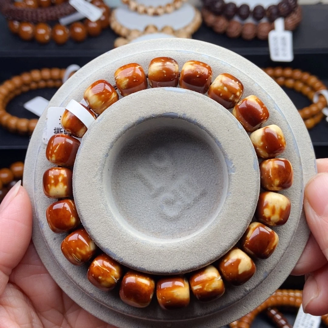 手串紫金鼠11mm油核精品火焰纹