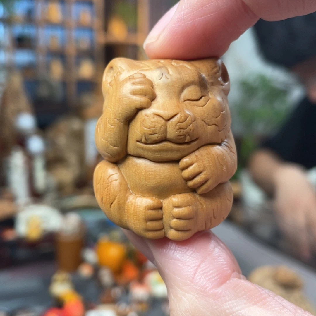 木方颜竹木艺术把件